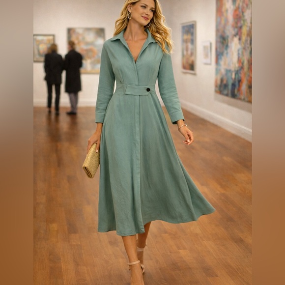 X&Y Dresses & Skirts - X&Y, Beautiful Lightweight, Soft Teal Green, POCKETS,Excellent Condition,Size XL